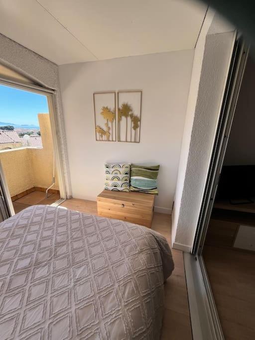 Studio Vue Mer Avec Piscine Et Terrain De Tennis Sausset-les-Pins Buitenkant foto