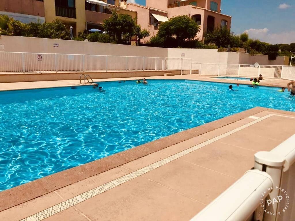 Studio Vue Mer Avec Piscine Et Terrain De Tennis Sausset-les-Pins Buitenkant foto